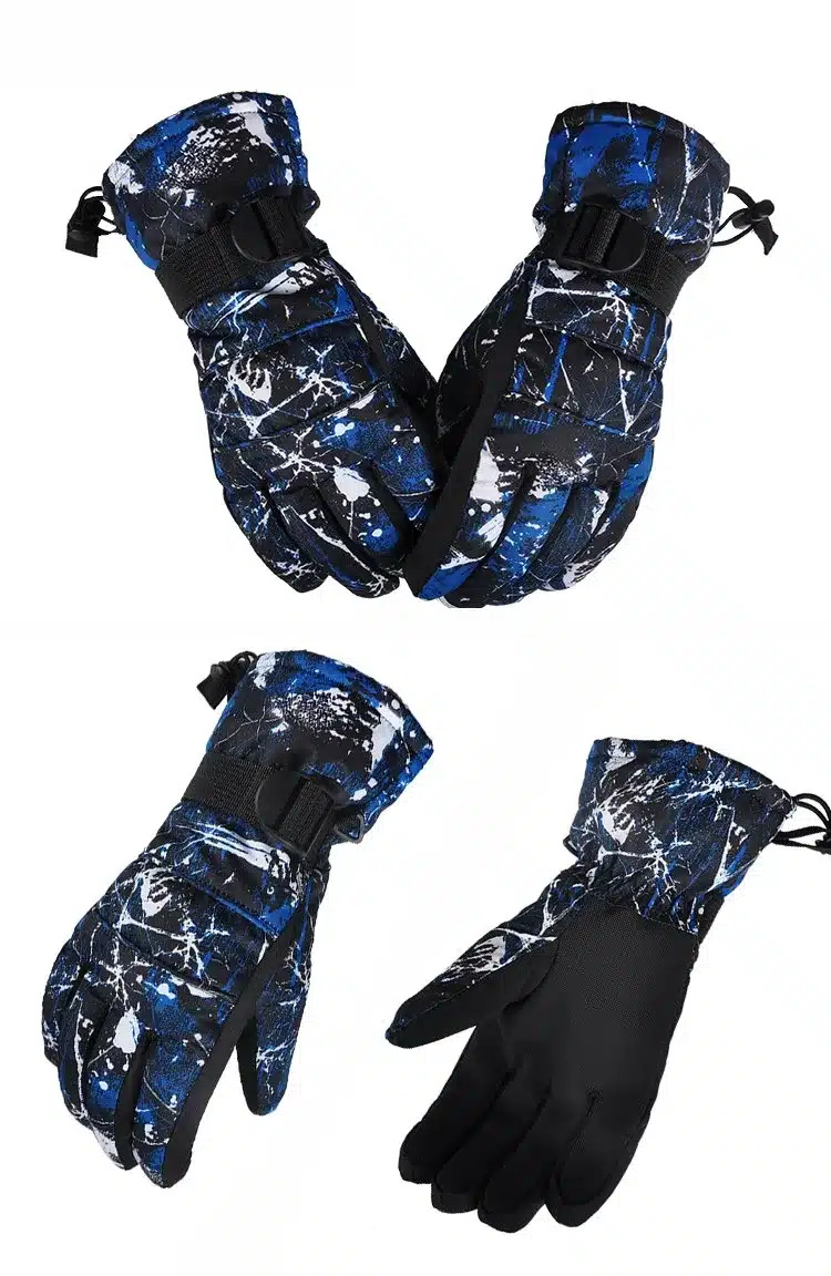 2015 Winter outdoor sport Mountain Skiing Gloves windstopper waterproof warm snowboard Below Zerochildren ski Gloves men women 9