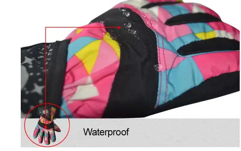 Winter Ski Gloves Kids Windstopper Waterproof Breathable Children's Mittens Outdoor Sports Snowboard Skiing Gloves for Baby 6