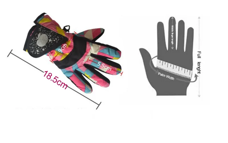 Winter Ski Gloves Kids Windstopper Waterproof Breathable Children's Mittens Outdoor Sports Snowboard Skiing Gloves for Baby 15