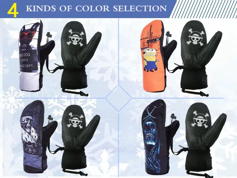 JACKCOME Men Winter Ski Snowboard Gloves Windproof Waterproof Snow Skiing Gloves Snowmobile Mittens Skating Glove Skiing Women 11