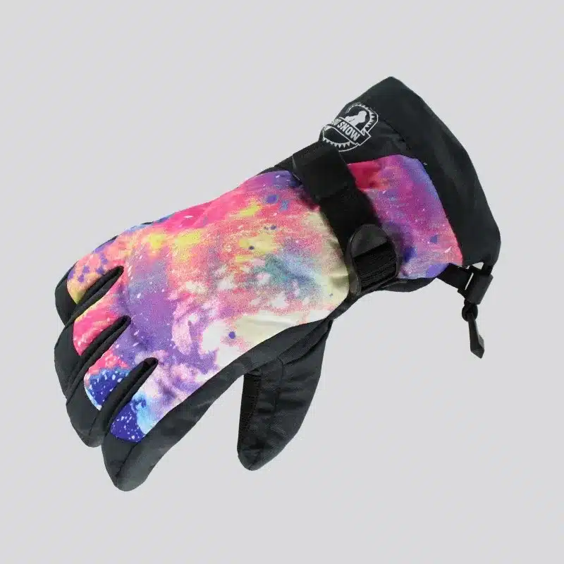 Women's Touch Screen Thick Fleeced Waterproof Anti-slip Full Finger Outdoor Snow Ski Warm Glove Female Snowboard Gloves 11
