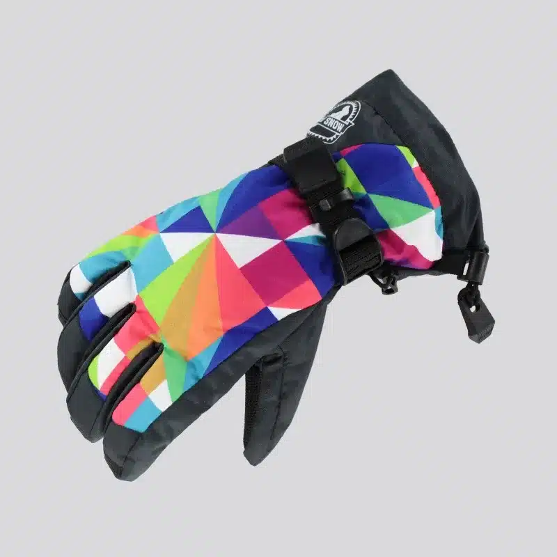 Women's Touch Screen Thick Fleeced Waterproof Anti-slip Full Finger Outdoor Snow Ski Warm Glove Female Snowboard Gloves 19