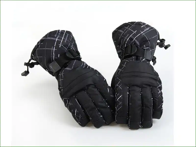 SG05 Waterproof Snow Gloves Winter Motorcycle Cycling Ski Snowboarding Gloves Black Outdoor Free Shipping 6