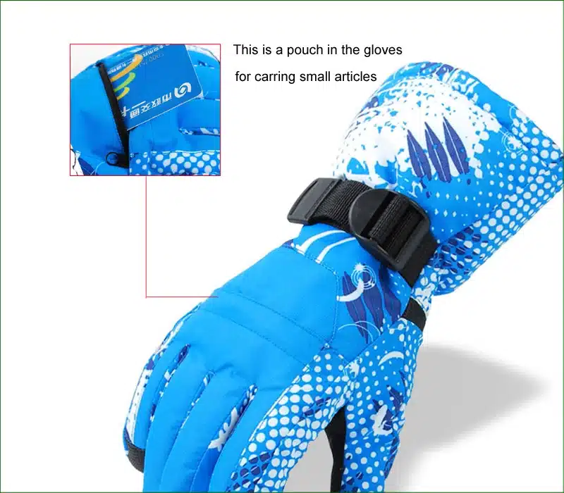 SG05 Waterproof Snow Gloves Winter Motorcycle Cycling Ski Snowboarding Gloves Black Outdoor Free Shipping 13