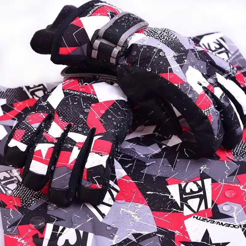 windproof outdoor Sport Skiing Gloves kids Snowboard Gloves Breathable winter warm thermal men women ski snow gloves Children 30