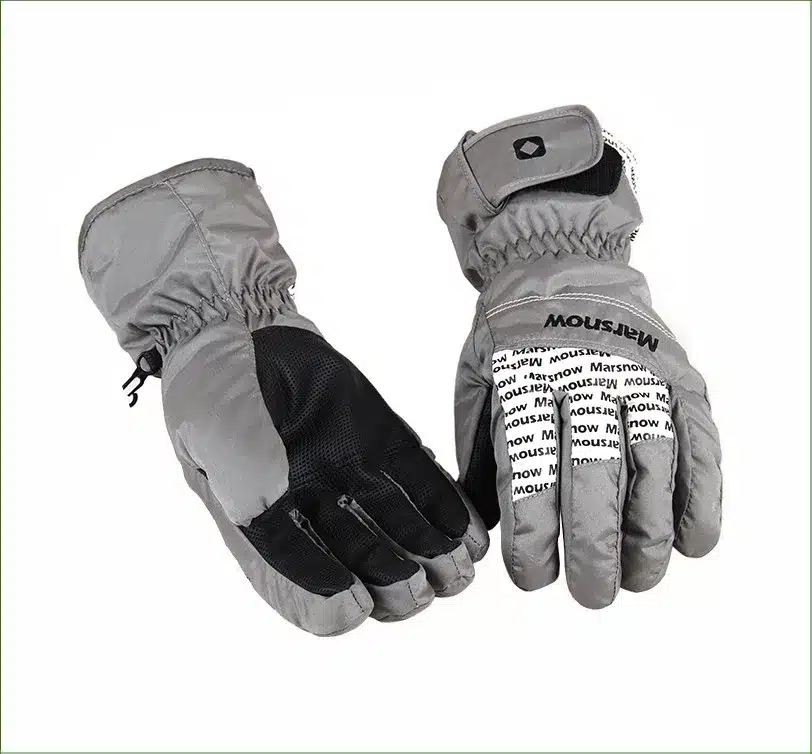 SG04 Waterproof Snow Gloves Winter Motorcycle Cycling Ski Snowboarding Glove Black Outdoor Free Shipping 8