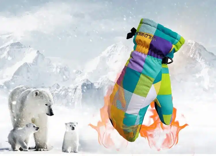 2017 Snowboard Winter Ski Gloves Warmth Windproof Waterproof Cute Skiing Gloves Waterproof Warm Gloves Mittens for Women 17