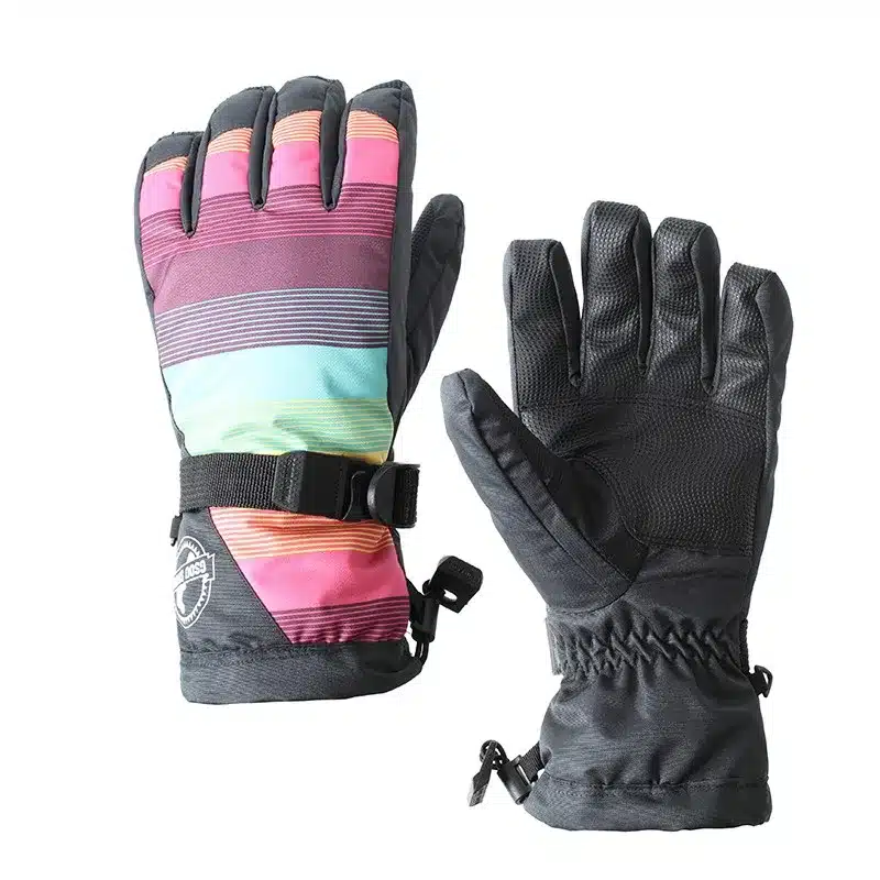 Gsou Snow winter ski gloves women leopard snowmobile snowboard gloves camping ladies mountain skiing gloves gants ski femme 20