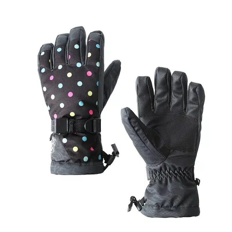 Gsou Snow winter ski gloves women leopard snowmobile snowboard gloves camping ladies mountain skiing gloves gants ski femme 24