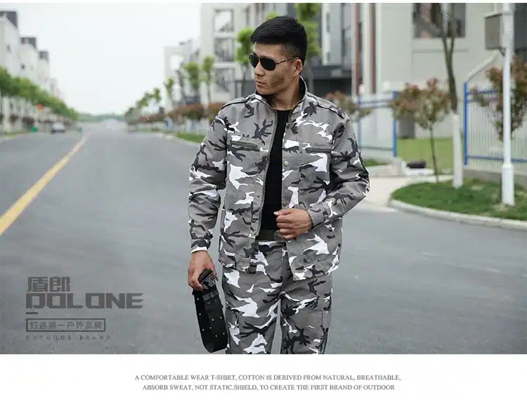 Men's Hunting Clothes Snow Camouflage Suits Outfit US Army Uniforms Military Tactical Combat Clothing Set Multicam Jacket Pants 11