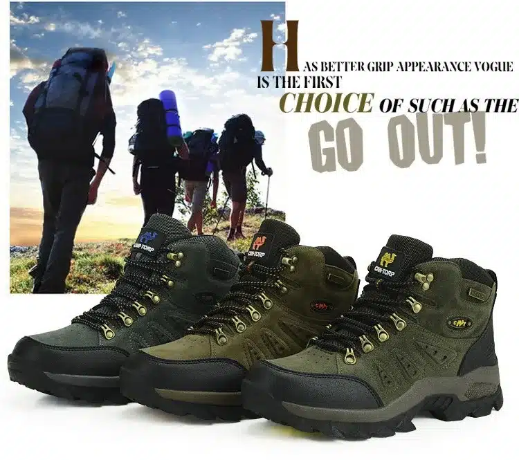 Real Original Brand Winter Athletic Rubber High-Top Lace-Up Outdoor Sport Snow Ski Trekking Hunting Hiking Shoes Boots Men Women 13