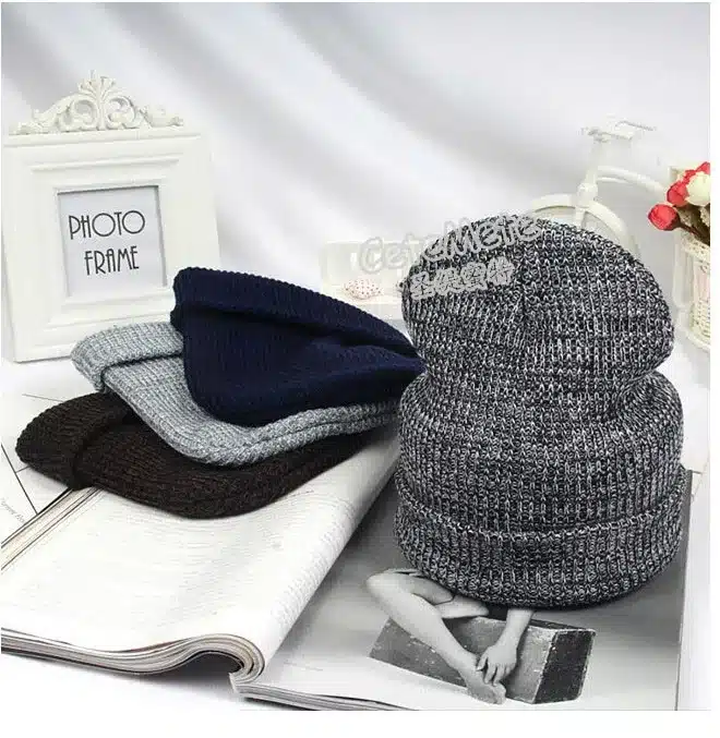2017 Female Hat Beanies Style Wool Knit Hat Hip Hop Winter Warm Caps For Unisex Snow Cagoule Moto Cap Skullies Bonnet 13