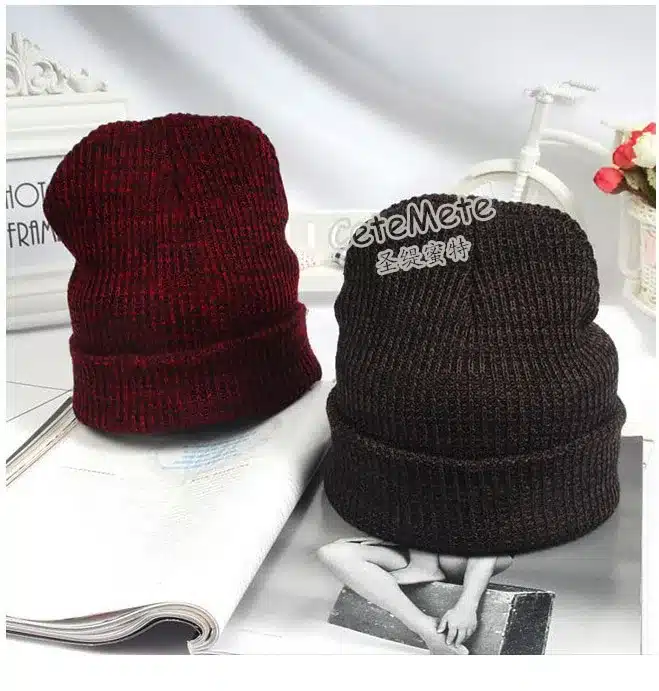 2017 Female Hat Beanies Style Wool Knit Hat Hip Hop Winter Warm Caps For Unisex Snow Cagoule Moto Cap Skullies Bonnet 15