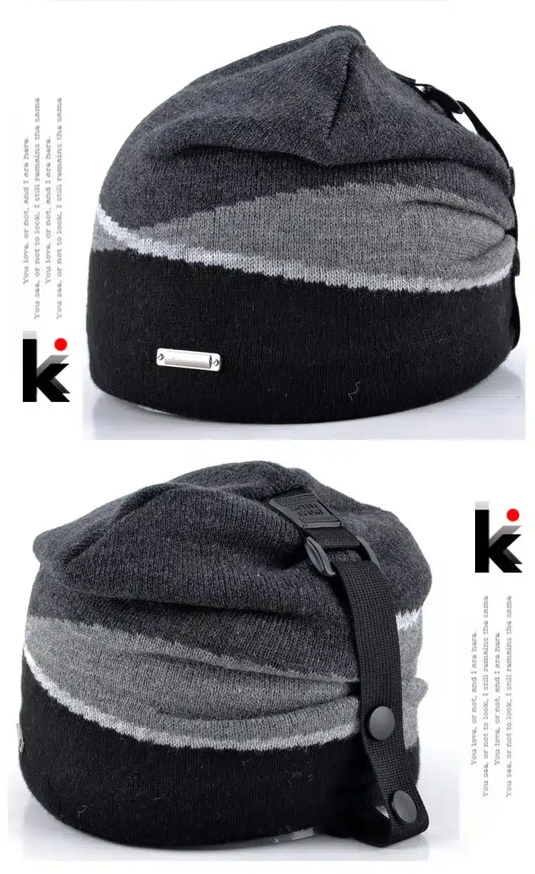 2017 Winter Men's Skullies Gorro Brand Beanie Plus Velvet Hip-hop Hat Knitted Caps Boy Hats Beanies For Men Bonnet Touca Inverno 10