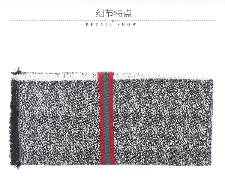 Luxury Brand Autumn Winter Scarf Women Solid Color Stitching Cashmere Blanket Warm Scarves Shawl Large Size Fashion Scarf 18