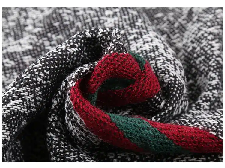 Luxury Brand Autumn Winter Scarf Women Solid Color Stitching Cashmere Blanket Warm Scarves Shawl Large Size Fashion Scarf 19
