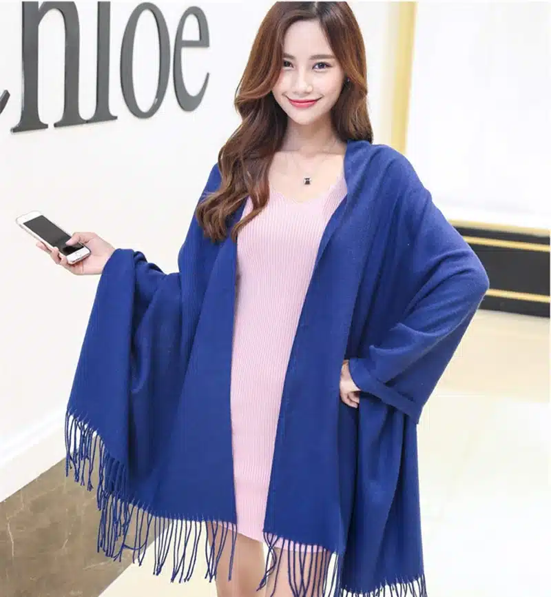 2017 thick women scarf solid warm winter scarves cashmere pashmina lady shawls wraps bandana long soft echarpe foulard cachecol 15