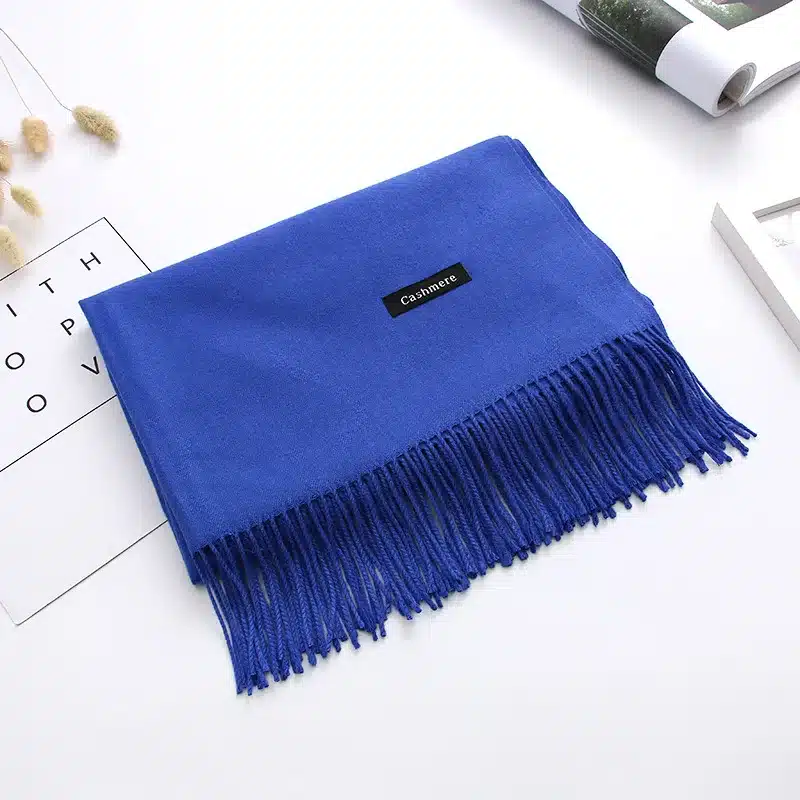 2017 thick women scarf solid warm winter scarves cashmere pashmina lady shawls wraps bandana long soft echarpe foulard cachecol 21