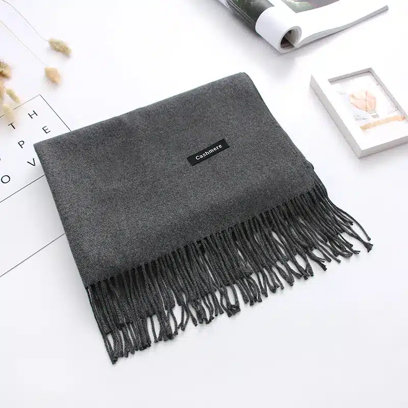 2017 thick women scarf solid warm winter scarves cashmere pashmina lady shawls wraps bandana long soft echarpe foulard cachecol 23