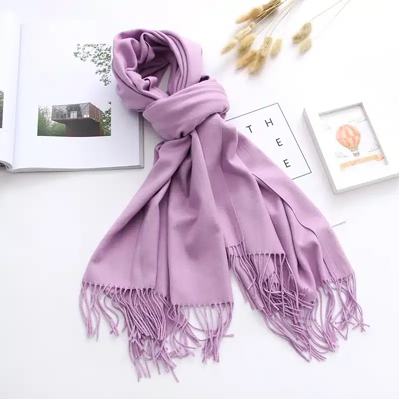 2017 thick women scarf solid warm winter scarves cashmere pashmina lady shawls wraps bandana long soft echarpe foulard cachecol 26