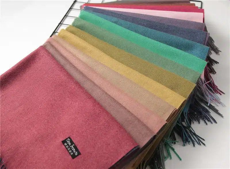 2017 new winter women scarf fashion solid double-side soft cashmere scarves shawls and wraps bandana female foulard Tassel 9