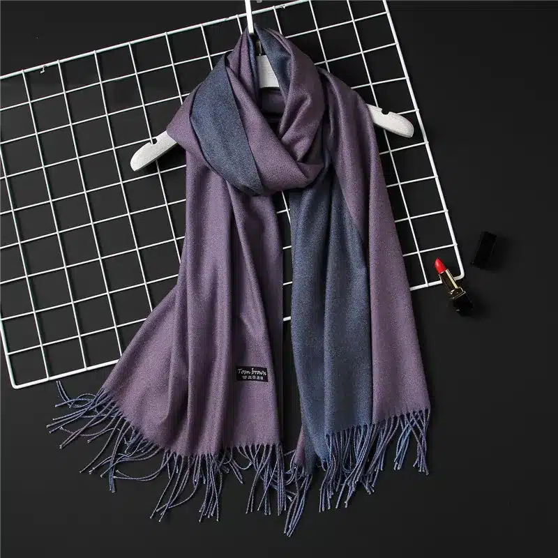 2017 new winter women scarf fashion solid double-side soft cashmere scarves shawls and wraps bandana female foulard Tassel 23