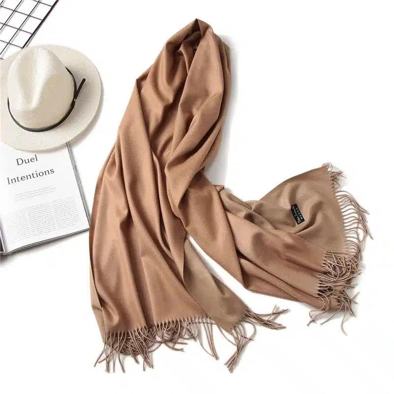 2017 new winter women scarf fashion solid double-side soft cashmere scarves shawls and wraps bandana female foulard Tassel 27