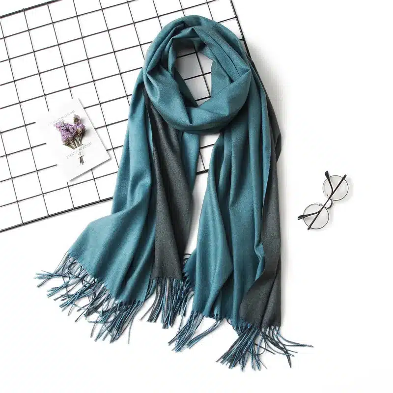 2017 new winter women scarf fashion solid double-side soft cashmere scarves shawls and wraps bandana female foulard Tassel 47