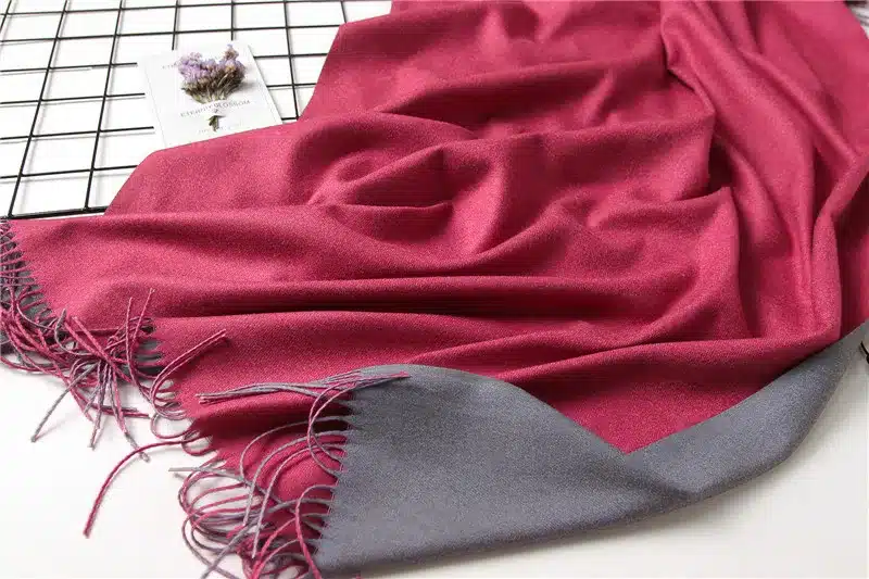 2017 new winter women scarf fashion solid double-side soft cashmere scarves shawls and wraps bandana female foulard Tassel 53