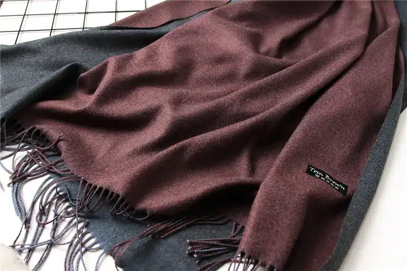 2017 new winter women scarf fashion solid double-side soft cashmere scarves shawls and wraps bandana female foulard Tassel 57