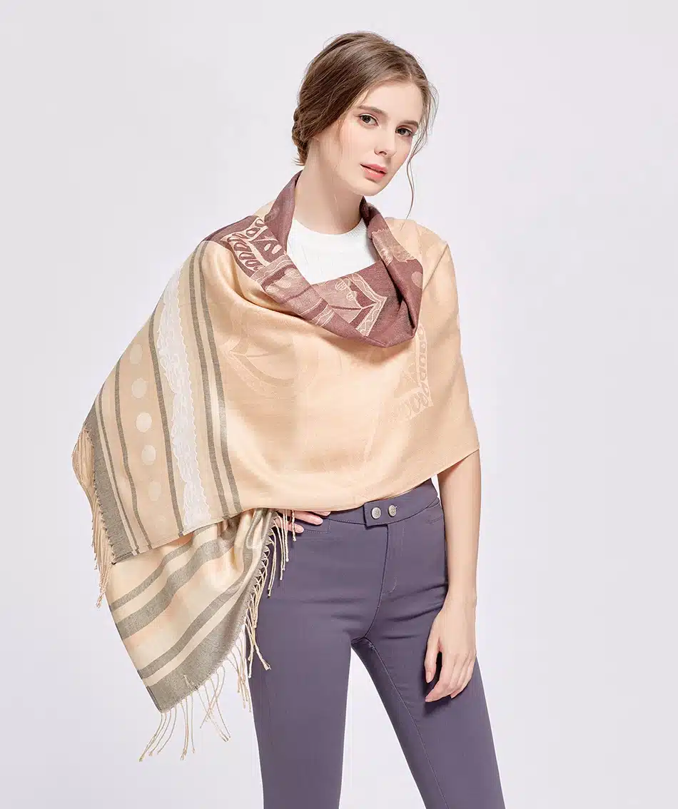 SAN VITALE Scarves Women Shawls Winter Warm Scarf Luxury Brand Soft Fashion Wraps Wool Cashmere Chiffon Islamic Clothing Hijab 21