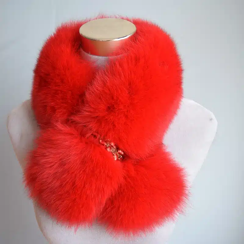 Winter Rushed Limited Women Adult Solid Ring 70cm Long Real Fox Fur Collar Winter Cosplay Party With Cz Diamonds 2017 Fashion 14