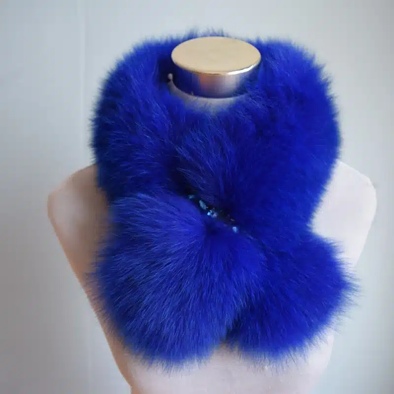 Winter Rushed Limited Women Adult Solid Ring 70cm Long Real Fox Fur Collar Winter Cosplay Party With Cz Diamonds 2017 Fashion 16