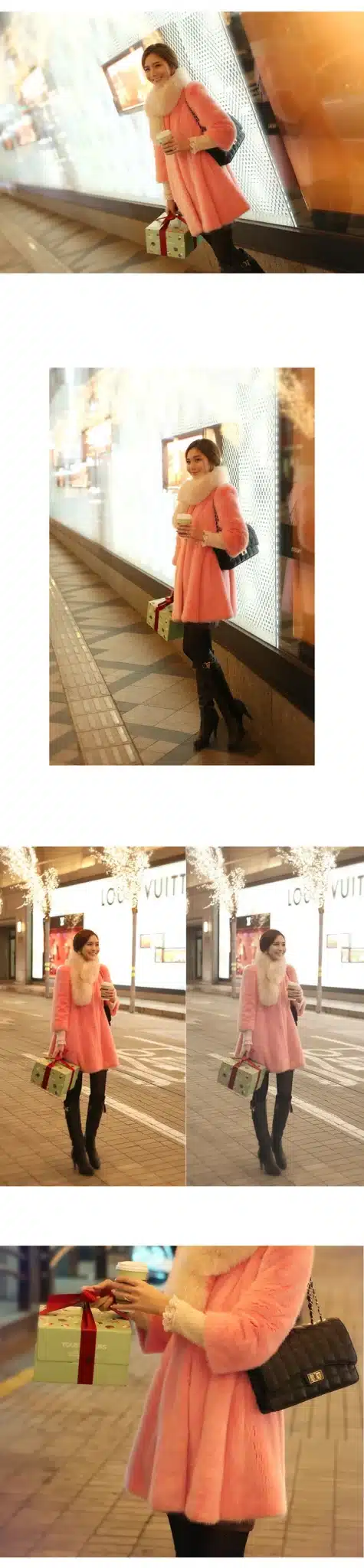 2016 Fashion Fur Scarf, Fur Collar Fox Fur Collar Really Long Winter Female Fox Fur Scarf 4