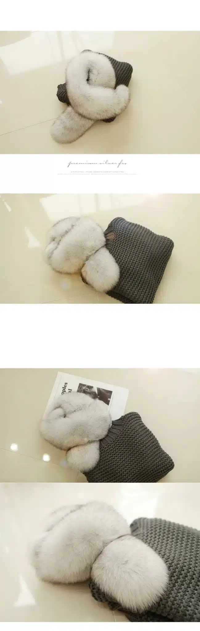 2016 Fashion Fur Scarf, Fur Collar Fox Fur Collar Really Long Winter Female Fox Fur Scarf 9