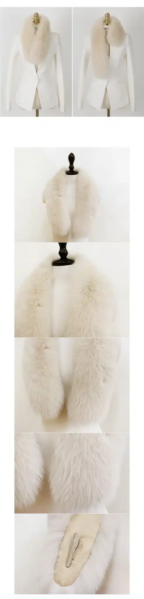2016 Fashion Fur Scarf, Fur Collar Fox Fur Collar Really Long Winter Female Fox Fur Scarf 12