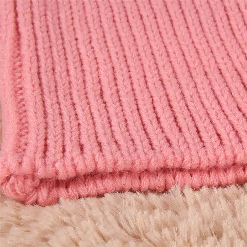 Children's Winter Baby Hat Hats For Girls Kids Children Boys Rabbit Long Ear Bonnet Cap Soft Crochet Baby Caps Hat with Scarf 21