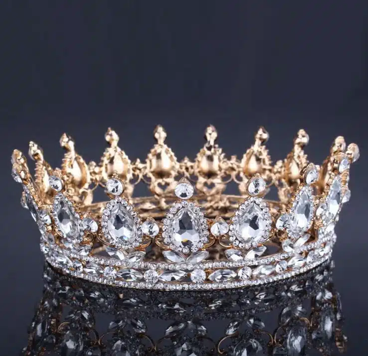 Vintage Baroque Queen King Bride Tiara Crown For Women Headdress Prom Bridal Wedding Tiaras and Crowns Hair Jewelry Accessories 15