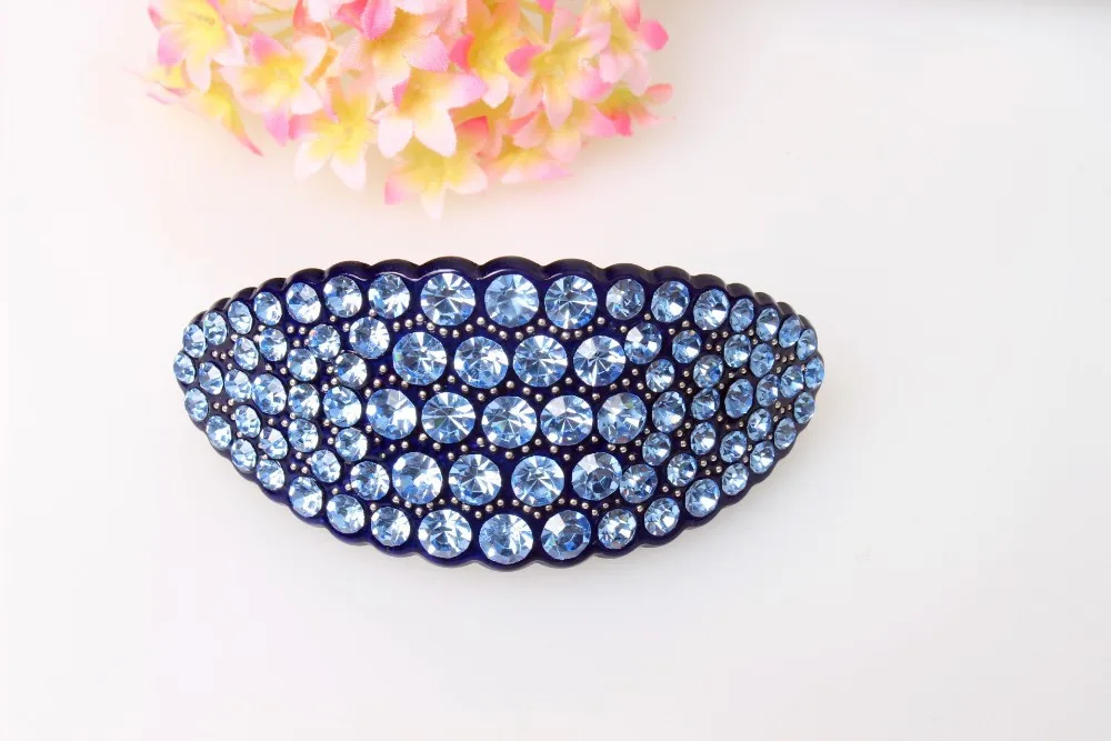 Hot 2016 New High Quality Hair jewelry Acrylic Austria Rhinestone Crystal Hair Barrette for Women Clips for Hair Hairpins AA30 23