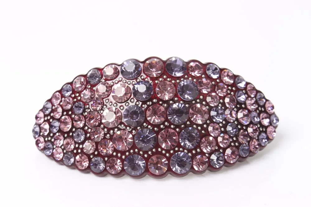 Hot 2016 New High Quality Hair jewelry Acrylic Austria Rhinestone Crystal Hair Barrette for Women Clips for Hair Hairpins AA30 28