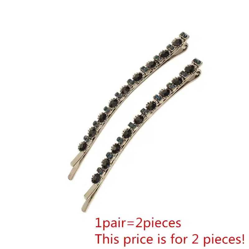 2017 New Luxury Crystal Hair Clip Opal Leaf Resin Flower Headwear Jewelry OL For Women Girls Elegant Barrettes Hair Accessories 24