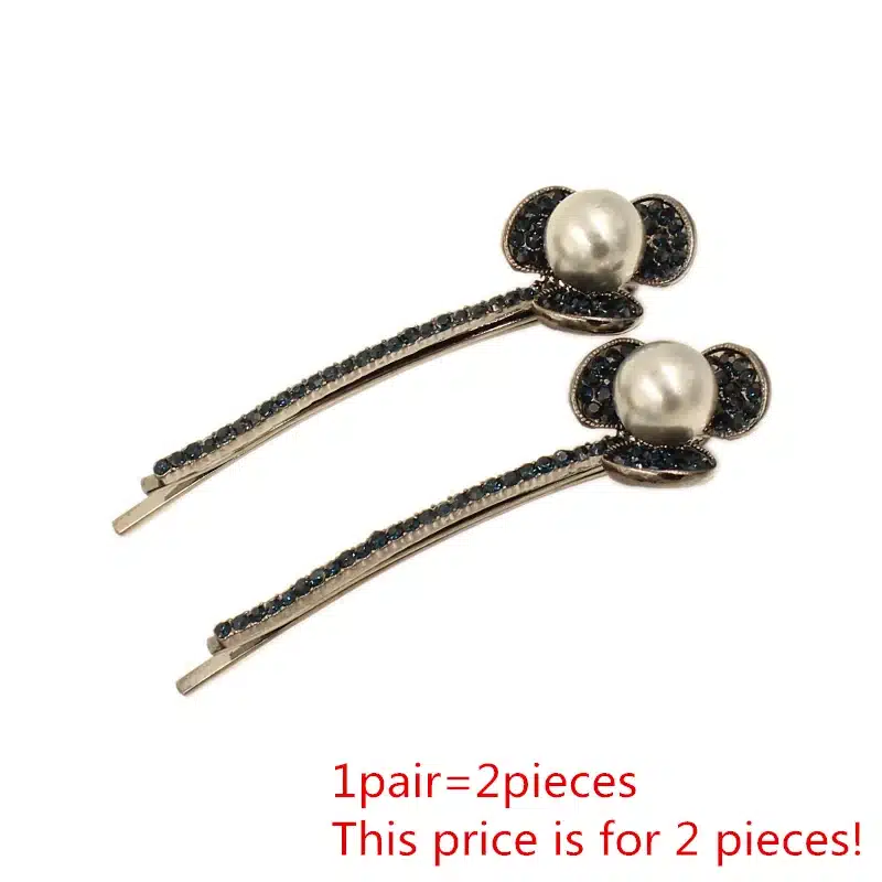 2017 New Luxury Crystal Hair Clip Opal Leaf Resin Flower Headwear Jewelry OL For Women Girls Elegant Barrettes Hair Accessories 29