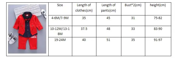 Hot Sales Infant Baby Boys Sets Red Plaid Long-sleeved Shirt+ Pants 2pcs Outfits Toddlers Bow Tie Set Clothes 2017 Spring 9