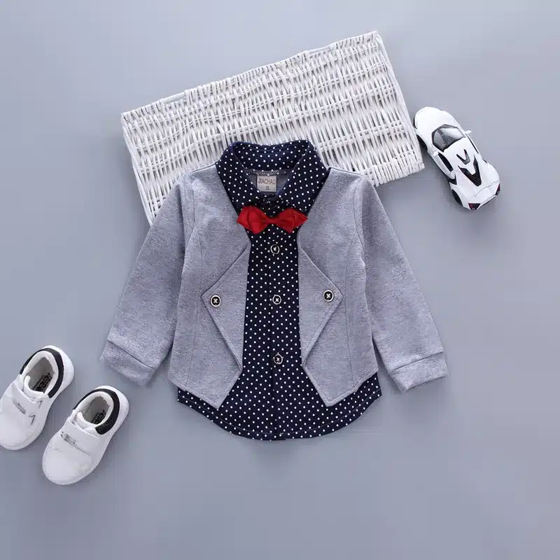 Hot Sales Infant Baby Boys Sets Red Plaid Long-sleeved Shirt+ Pants 2pcs Outfits Toddlers Bow Tie Set Clothes 2017 Spring 18