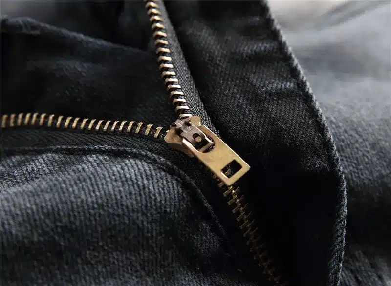 Biepa New Fashion Men's Ripped Motorcycle Denim Pants With Ankle Zipper Designer Distressed Biker Jeans Trousers Knee Holes 10