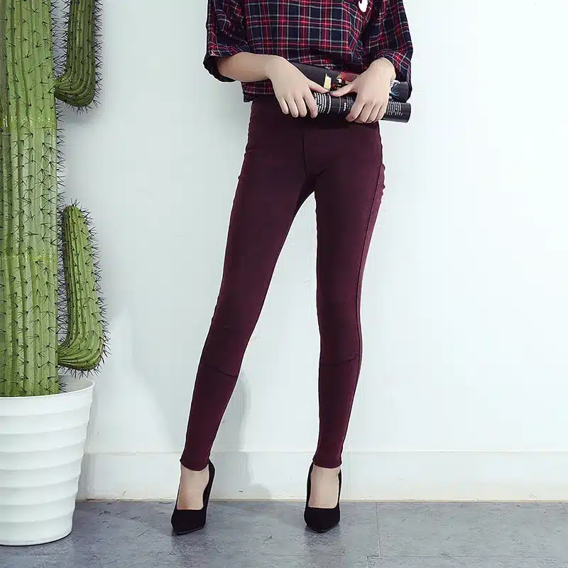 BIVIGAOS Women Jeans Leggings Casual Fashion Skinny Slim Washed Jeggings Thin High Elastic Denim Legging Pencil Pants For Women 36