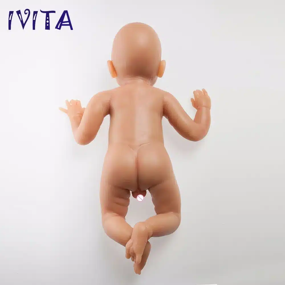 IVITA 22inch/5kg Boy Eyes Opened High Quality Silicone Reborn Dolls Baby Born Full Body Alive With Clothes 5