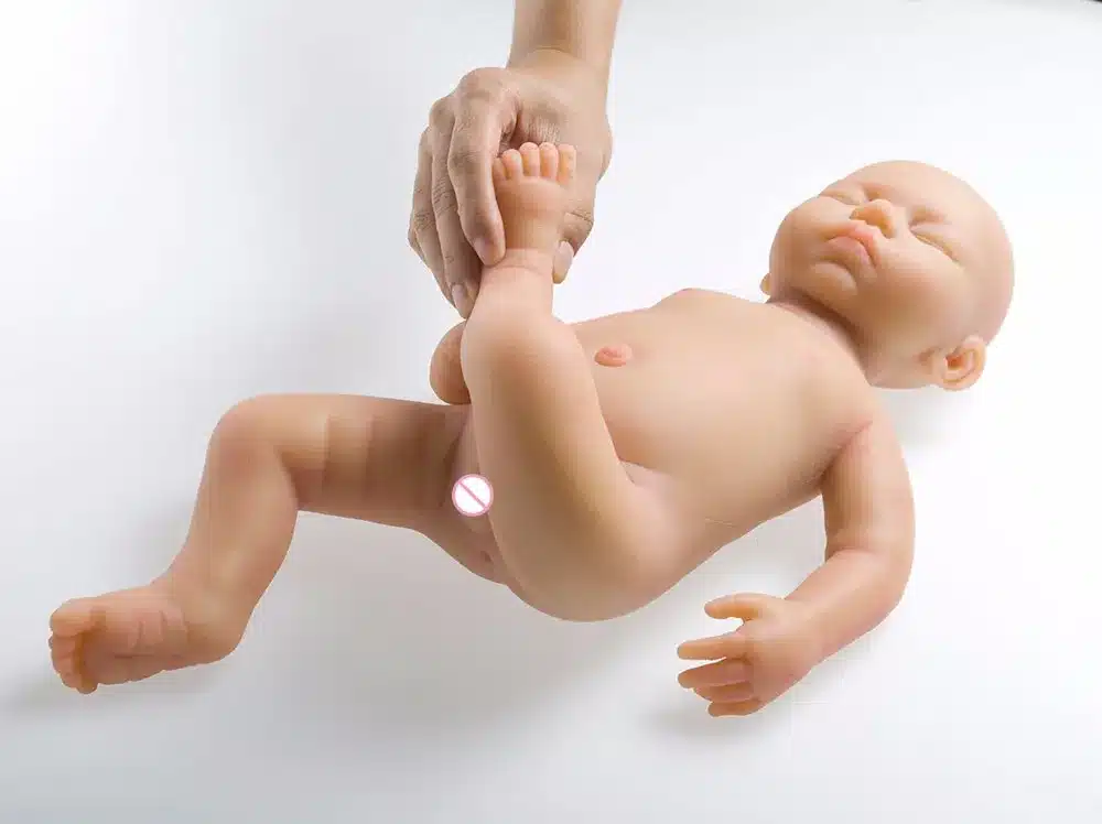 IVITA 18inch/3.2kg Girl Eyes Closed High Quality Silicone Reborn Dolls Baby Born Full Body Alive With Clothes 6