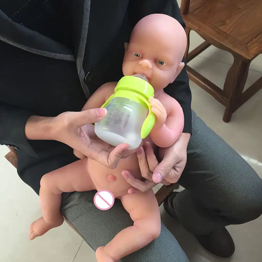 IVITA 18 Inch Realistic Reborn Baby Boy Doll Lifelike Baby Toy FULL BODY SILICONE 1