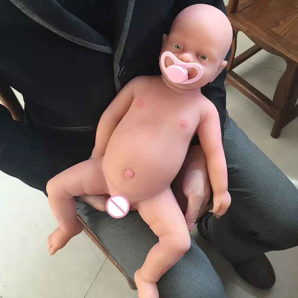 IVITA 18 Inch Realistic Reborn Baby Boy Doll Lifelike Baby Toy FULL BODY SILICONE 2